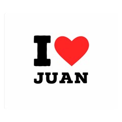 I Love Juan Premium Plush Fleece Blanket (small) by ilovewhateva