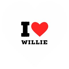 I Love Willie Wooden Puzzle Heart by ilovewhateva