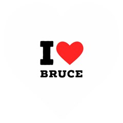 I Love Bruce Wooden Puzzle Heart by ilovewhateva