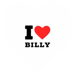 I Love Billy Wooden Puzzle Heart by ilovewhateva