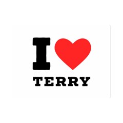 I Love Terry  Premium Plush Fleece Blanket (mini) by ilovewhateva