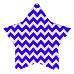 Chevron Pattern Gifts Star Ornament (two Sides) by GardenOfOphir