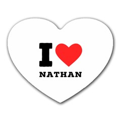 I Love Nathan Heart Mousepad by ilovewhateva