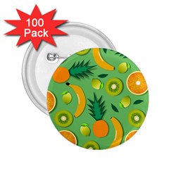 Fruit Tropical Pattern Design Art 2 25  Buttons (100 Pack)  by danenraven