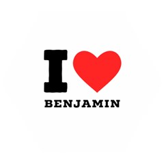 I Love Benjamin Wooden Puzzle Hexagon by ilovewhateva