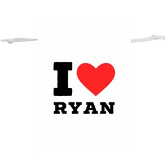 I Love Ryan Lightweight Drawstring Pouch (xl) by ilovewhateva