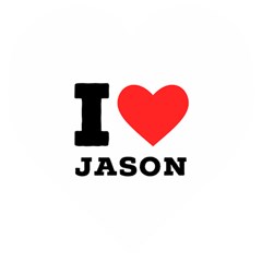 I Love Jason Wooden Puzzle Heart by ilovewhateva
