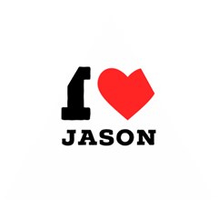 I Love Jason Wooden Puzzle Triangle by ilovewhateva