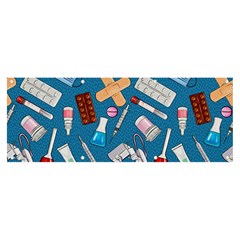 Medicine Pattern Banner And Sign 8  X 3  by SychEva