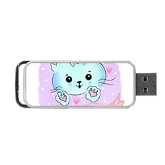 Cat Valentine-s Day Valentine Portable Usb Flash (one Side) by Semog4