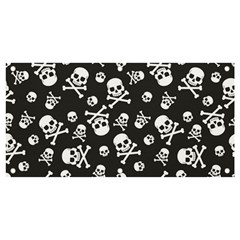Skull Crossbones Seamless Pattern Holiday-halloween-wallpaper Wrapping Packing Backdrop Banner And Sign 4  X 2  by Ravend