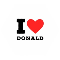 I Love Donald Wooden Puzzle Hexagon by ilovewhateva
