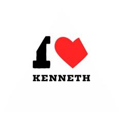 I Love Kenneth Wooden Puzzle Triangle by ilovewhateva