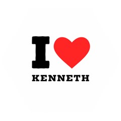 I Love Kenneth Wooden Puzzle Hexagon by ilovewhateva