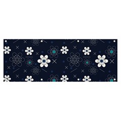 Flowers Pattern Pattern Flower Texture Banner And Sign 8  X 3  by Jancukart
