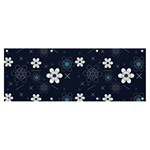 Flowers Pattern Pattern Flower Texture Banner and Sign 8  x 3  Front
