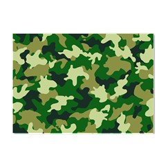 Green Military Background Camouflage Crystal Sticker (a4) by Semog4