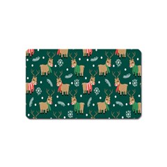 Cute Christmas Pattern Doodle Magnet (name Card) by Semog4