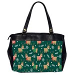 Cute Christmas Pattern Doodle Oversize Office Handbag (2 Sides) Back