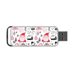 Christmas Themed Seamless Pattern Portable Usb Flash (two Sides) by Semog4