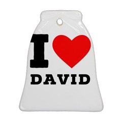 I Love David Bell Ornament (two Sides) by ilovewhateva