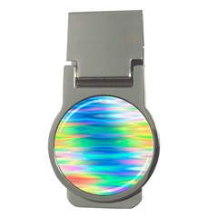 Wave Rainbow Bright Texture Money Clips (round)  by Semog4