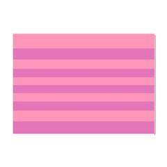 Pink Stripes Striped Design Pattern Crystal Sticker (a4) by Semog4