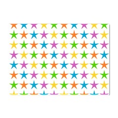 Star-pattern-design-decoration Crystal Sticker (a4) by Semog4