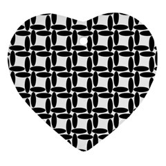 Ellipse-pattern-background Heart Ornament (two Sides) by Semog4