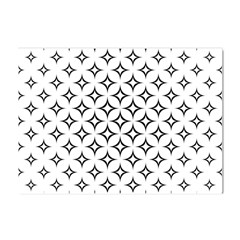 Star-curved-pattern-monochrome Crystal Sticker (a4) by Semog4