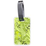 Seamless Pattern Green Garden Luggage Tag (one side) Front