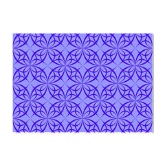 Decor Pattern Blue Curved Line Crystal Sticker (a4) by Semog4