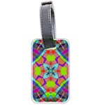 Farbenpracht Kaleidoscope Pattern Luggage Tag (two sides) Front