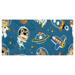 Seamless Pattern Funny Astronaut Outer Space Transportation Banner And Sign 4  X 2  by Semog4