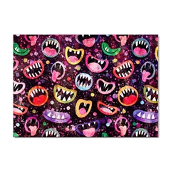 Funny Monster Mouths Sticker A4 (10 Pack) by Salman4z