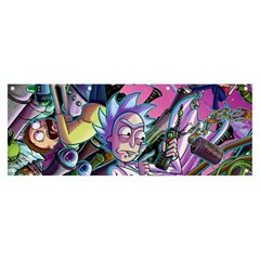 Rick And Morty Time Travel Ultra Banner And Sign 8  X 3  by Salman4z