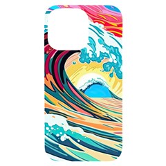 Waves Ocean Sea Tsunami Nautical 8 Iphone 14 Pro Max Black Uv Print Case by Jancukart