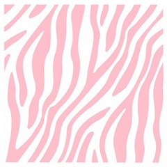 Pink Zebra Vibes Animal Print  Wooden Puzzle Square by ConteMonfrey