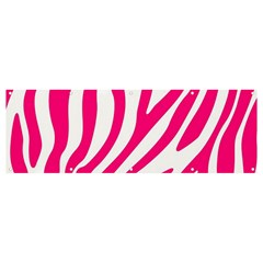 Pink Fucsia Zebra Vibes Animal Print Banner And Sign 12  X 4  by ConteMonfrey