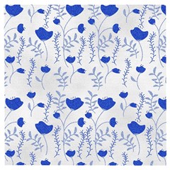 Blue Classy Tulips Wooden Puzzle Square by ConteMonfrey