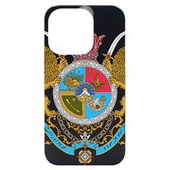 Imperial Coat Of Arms Of Iran, 1932-1979 Iphone 14 Pro Black Uv Print Case by abbeyz71