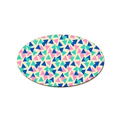 Pop Triangles Sticker (oval) by ConteMonfrey