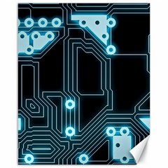 A Completely Seamless Background Design Circuitry Canvas 16  X 20  by Amaryn4rt