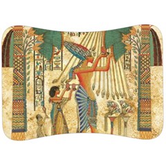 Egyptian Man Sun God Ra Amun Velour Seat Head Rest Cushion by Celenk