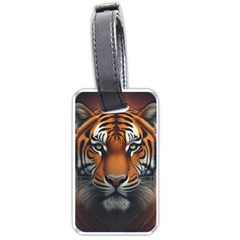 Tiger Animal Feline Predator Portrait Carnivorous Luggage Tag (one Side) by Uceng