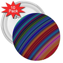 Multicolored Stripe Curve Striped Background 3  Buttons (10 Pack)  by Uceng