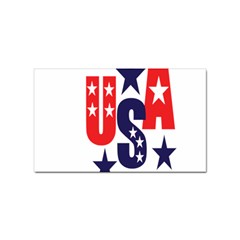 Usa Stars Fourth Of July Symbol America Usa Stars Sticker (rectangular) by Wegoenart