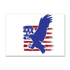 Usa Flag Eagle Symbol American Bald Eagle Country Sticker A4 (10 Pack) by Wegoenart
