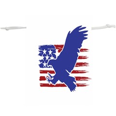 Usa Flag Eagle Symbol American Bald Eagle Country Lightweight Drawstring Pouch (xl) by Wegoenart