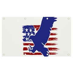 Usa Flag Eagle Symbol American Bald Eagle Country Banner And Sign 7  X 4  by Wegoenart